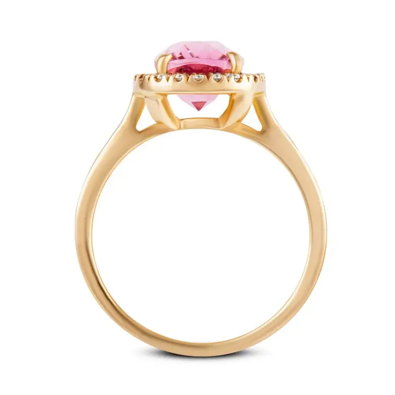 Złoty pierścionek z dużym kamieniem-3026 Złoty pierścionek z dużym kamieniem-3026