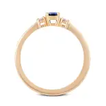 Złoty pierścionek z szafirem-3074 Złoty pierścionek z szafirem-3074