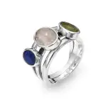 Pierścionek z kolorowymi kamieniami Pierścionek z kolorowymi kamieniami