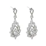 Kolczyki srebrne z cyrkoniami wiszące