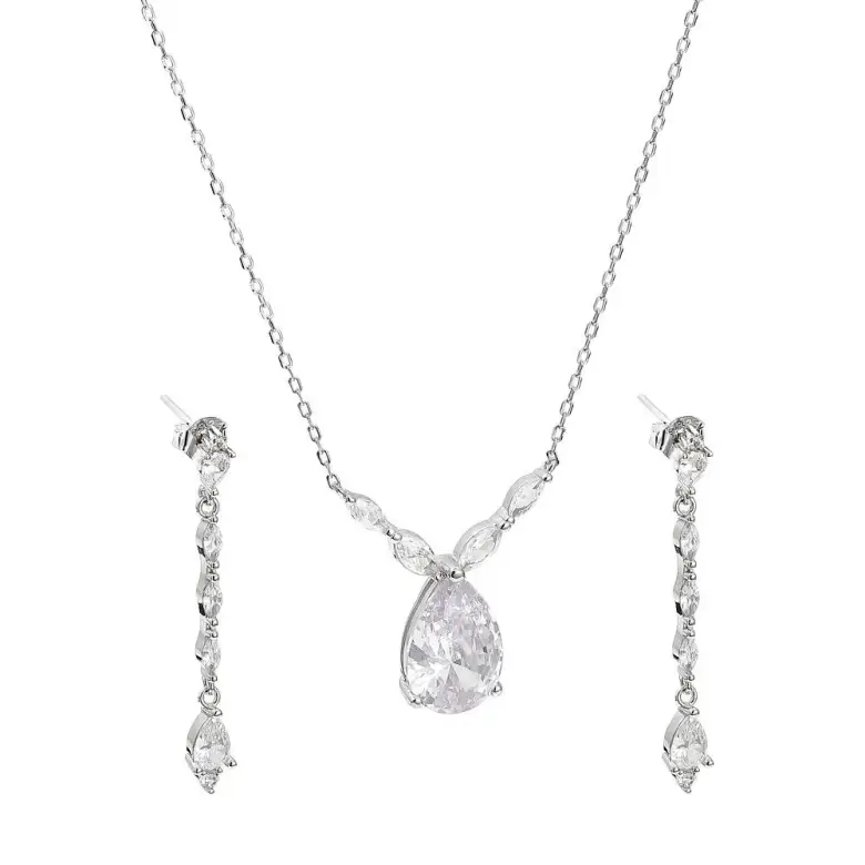 Zestaw kolczyki i naszyjnik-3523 Zestaw kolczyki i naszyjnik-3523