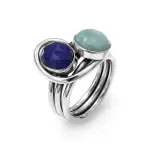 Pierścionek z niebieskim kamieniem Pierścionek z niebieskim kamieniem