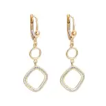 Kolczyki złote z cyrkoniami Kolczyki złote z cyrkoniami