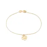 Złota bransoletka czterolistna koniczynka Złota bransoletka czterolistna koniczynka