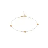 Bransoletka złota celebrytka z serduszkiem Bransoletka złota celebrytka z serduszkiem