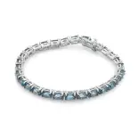 Bransoletka srebrna z kamieniami