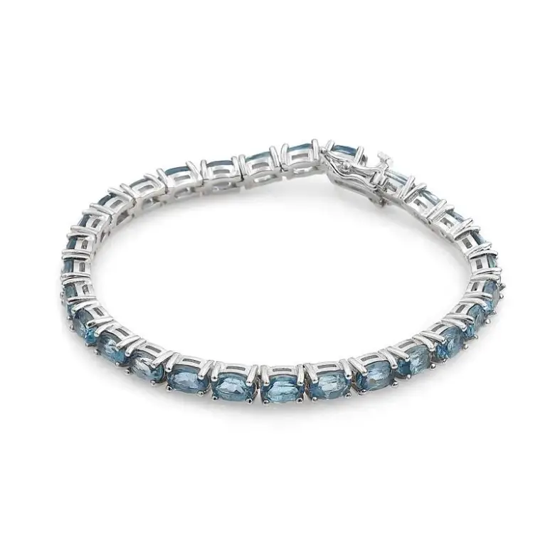 Bransoletka srebrna z kamieniami