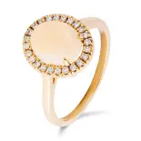 Złoty pierścionek z opalem Złoty pierścionek z opalem