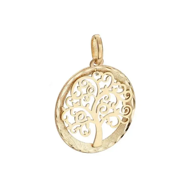 Złoty wisiorek drzewko szczęścia Złoty wisiorek drzewko szczęścia