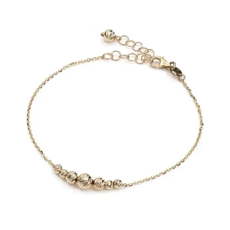 Złota bransoletka z kuleczkami Złota bransoletka z kuleczkami
