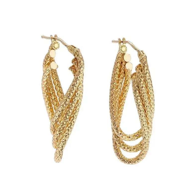 Długie złote kolczyki Długie złote kolczyki