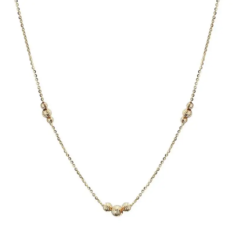 Złoty łańcuszek z kulkami Złoty łańcuszek z kulkami