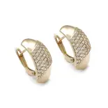 Złote kolczyki z cyrkoniami Złote kolczyki z cyrkoniami