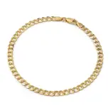 Złota bransoletka pancerka