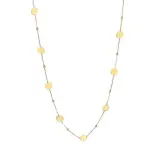 Złota celebrytka naszyjnik z ozdobnymi kółeczkami Złota celebrytka naszyjnik z ozdobnymi kółeczkami