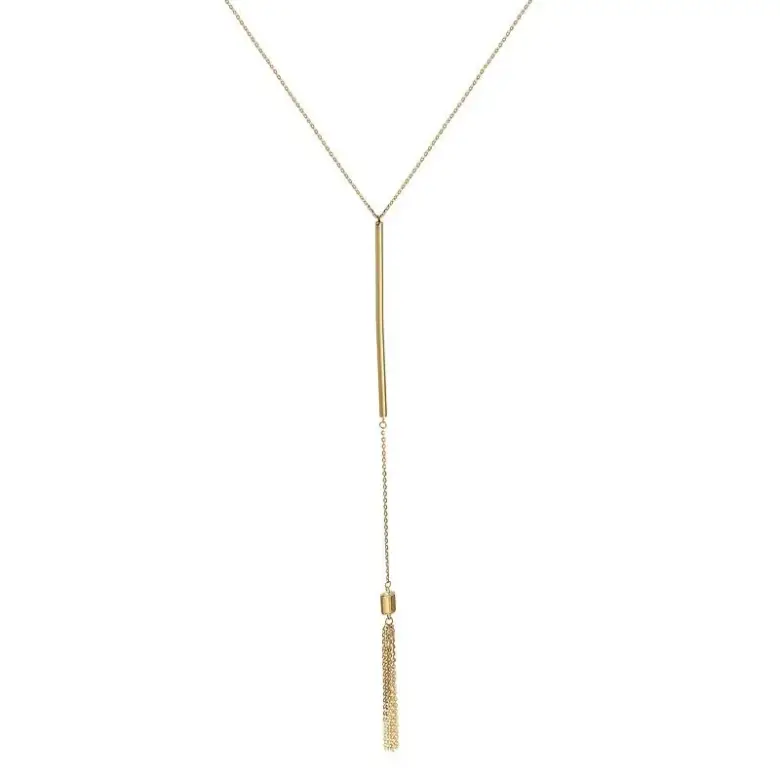 ZŁOTY NASZYJNIK CELEBRYTKA z patyczkami