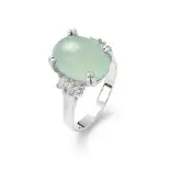 Srebrny pierścionek z agatem aqua Srebrny pierścionek z agatem aqua