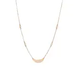 Złota celebrytka z blaszką i cyrkoniami Złota celebrytka z blaszką i cyrkoniami