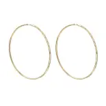 Złote kolczyki koła duże