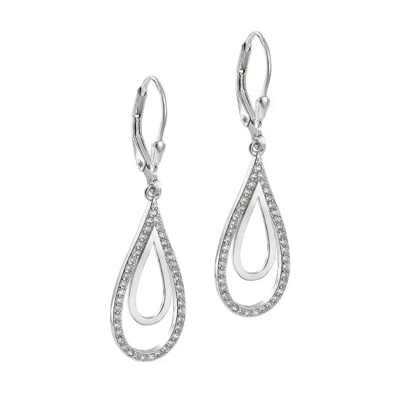 Srebrne kolczyki z cyrkoniami Srebrne kolczyki z cyrkoniami