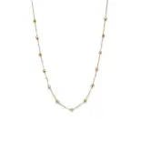 Złota celebrytka naszyjnik z kuleczkami