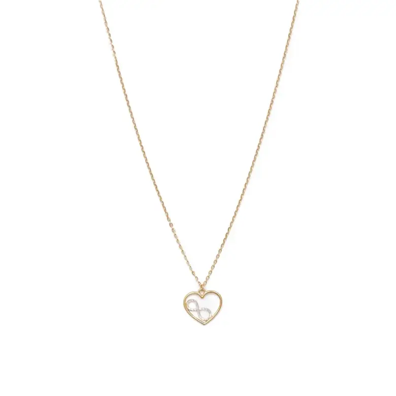 Złota celebrytka serce