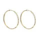 Złote kolczyki koła duże