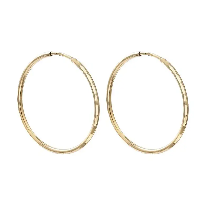 Złote kolczyki koła duże