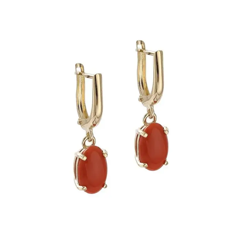 Kolczyki z koralem naturalnym