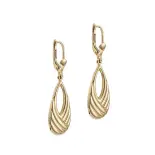 Złote wiszące kolczyki