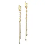 Kolczyki złote wiszące łańcuszki