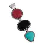 Długi wisior srebrny Długi wisior srebrny