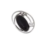 Broszka ze srebra z kamieniem noc kairu