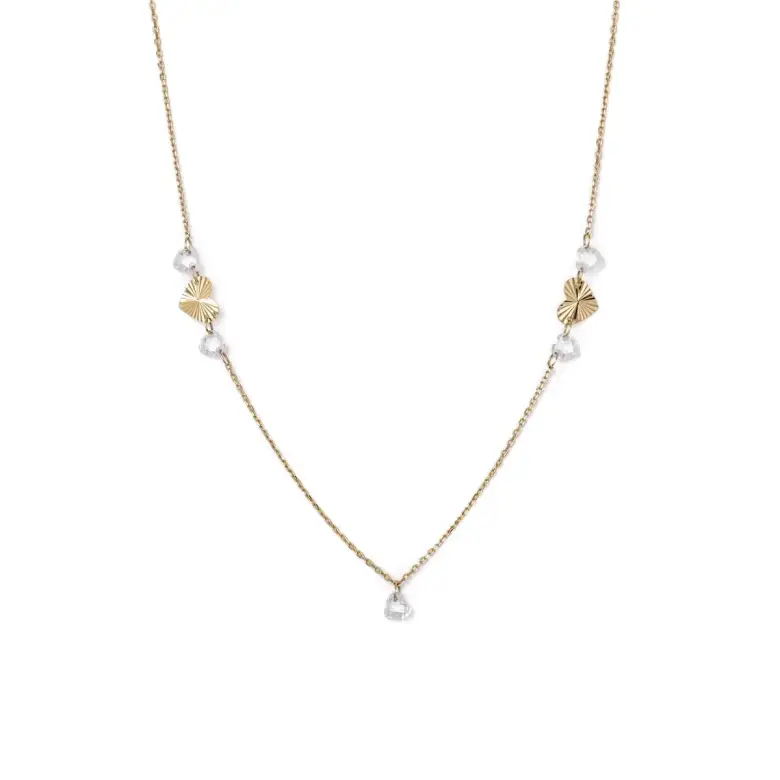 Złota celebrytka serce