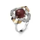 Srebrny pierścionek z dużym kamieniem Srebrny pierścionek z dużym kamieniem