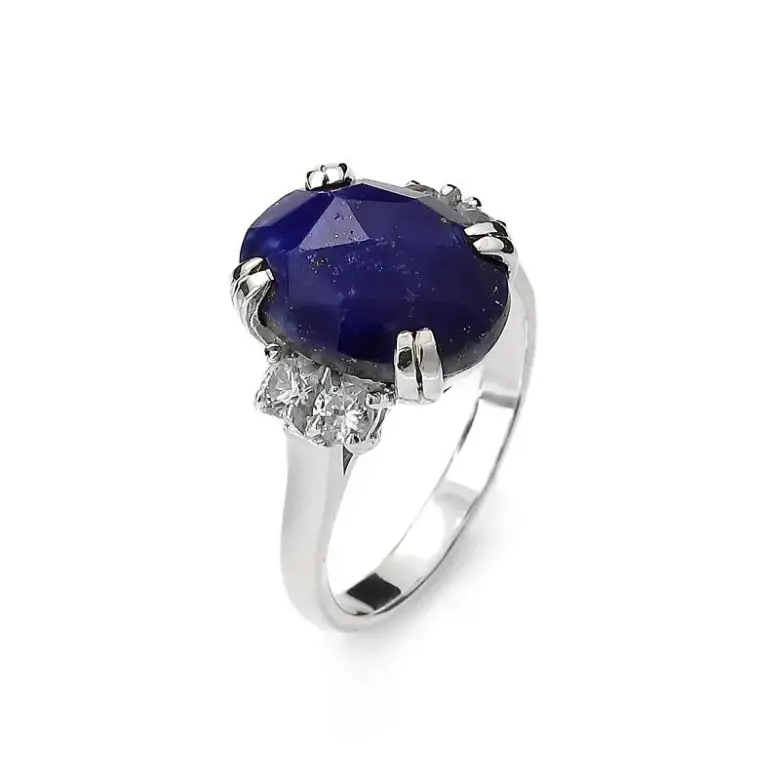 Lapis lazuli pierścionek srebrny Lapis lazuli pierścionek srebrny