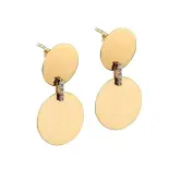 Złote kolczyki kółka z cyrkoniami Złote kolczyki kółka z cyrkoniami