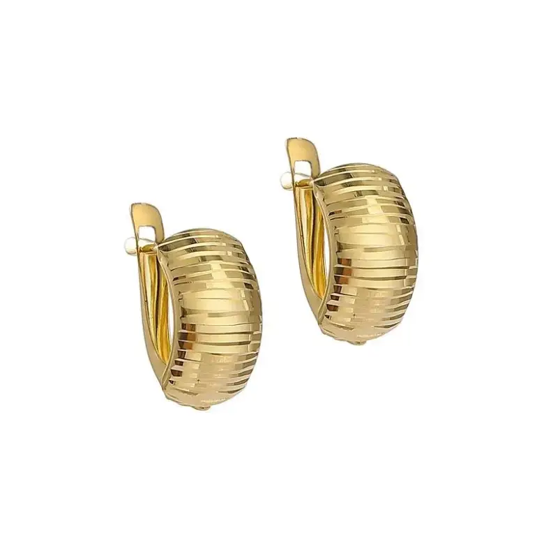 Kolczyki złote diamentowane Kolczyki złote diamentowane