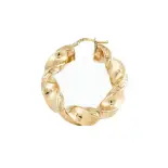 Złote kolczyki w kształcie zdobionego koła -89 Złote kolczyki w kształcie zdobionego koła -89