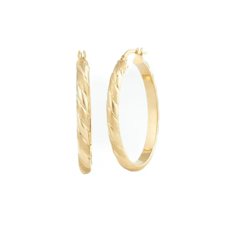 Duże złote kolczyki wiszące