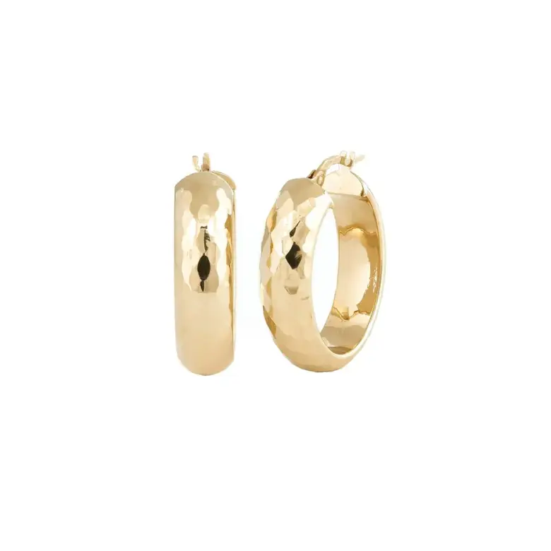 Duże złote kolczyki wiszące