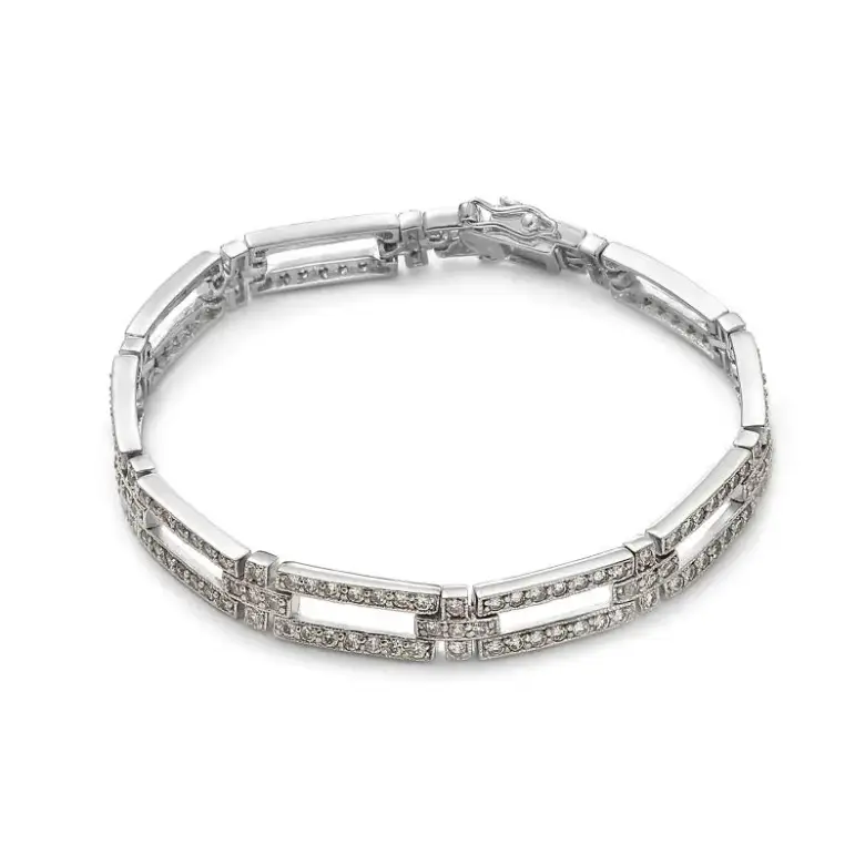 Srebrna bransoletka z cyrkoniami Srebrna bransoletka z cyrkoniami