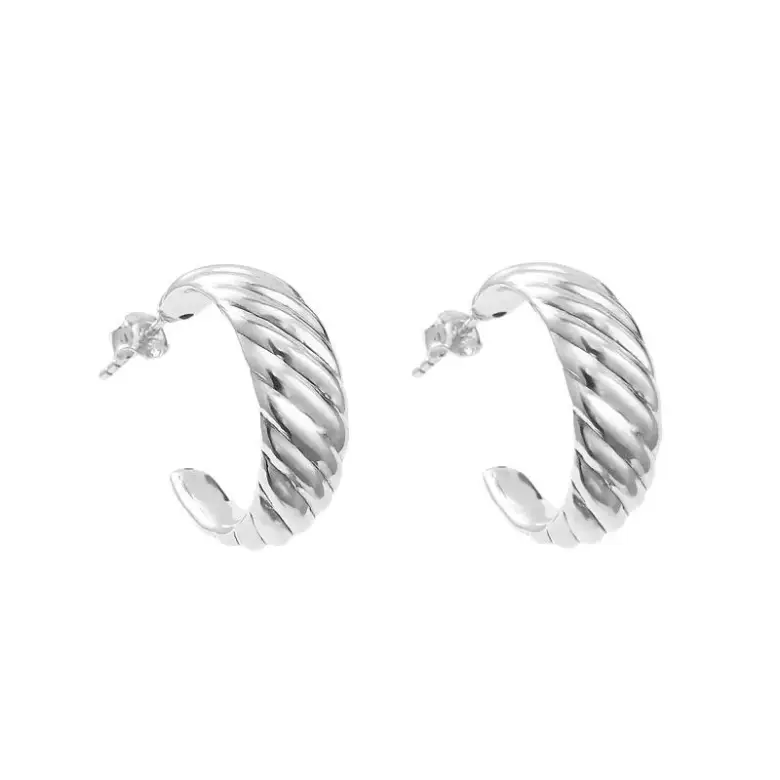 Kolczyki srebrne na sztyft