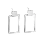 Kolczyki srebrne prostokąty Kolczyki srebrne prostokąty