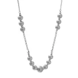 Naszyjnik srebrny z kulkami Naszyjnik srebrny z kulkami