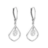 Srebrne kolczyki wiszące cyrkonie Srebrne kolczyki wiszące cyrkonie