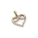 Zawieszka złota serce z nieskończonością Zawieszka złota serce z nieskończonością