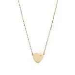złoty naszyjnik celebrytka serce z diamentem