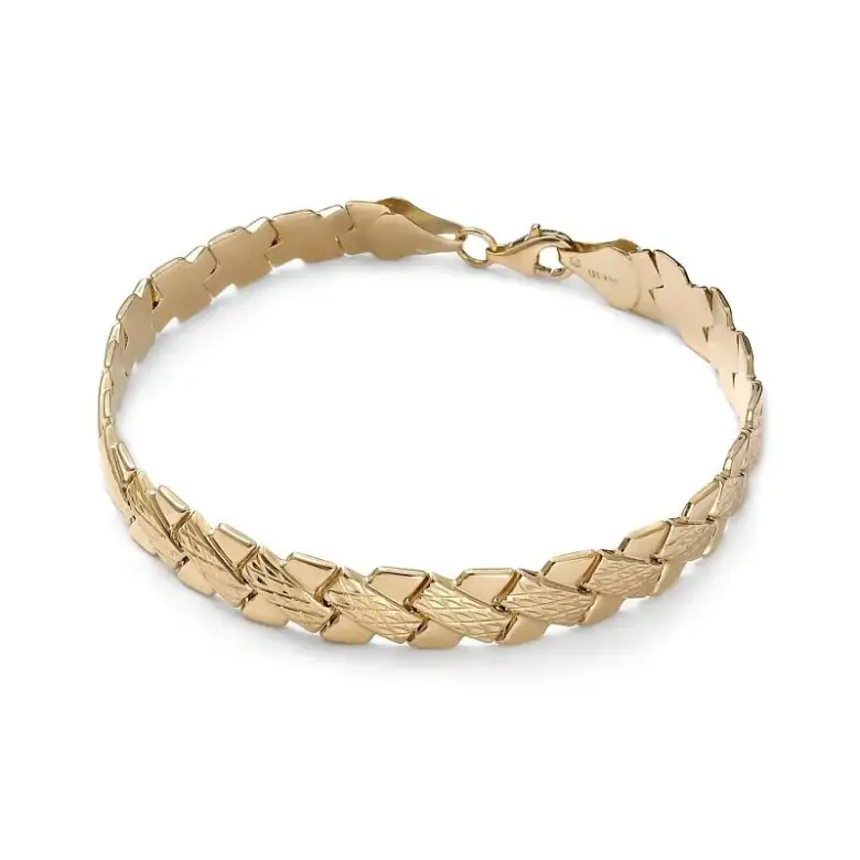 Szeroka bransoletka złota