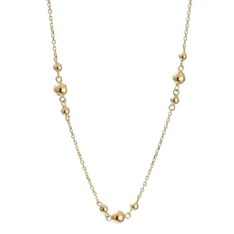 Złoty naszyjnik z kulkami Złoty naszyjnik z kulkami